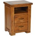 Hanover 2 Drawer Bedside with Shelf
