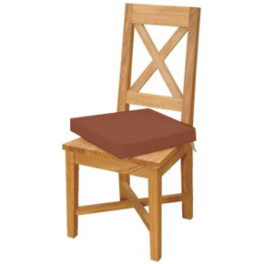 Christian Harold Ardennes Cross Back Chair, Loose Leather Cushion