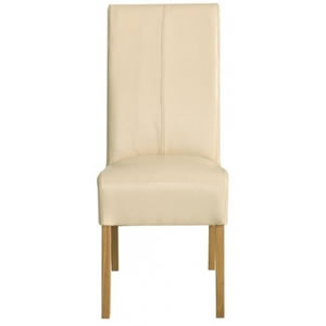 G Plan Arena Padded Leather Chair, Cream