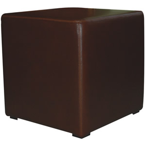 Cubix Leather Cube, Brown