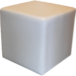  Cubix Leather Cube, Cream