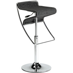 HND UK HND Rimini Bar Stool, Black Cane