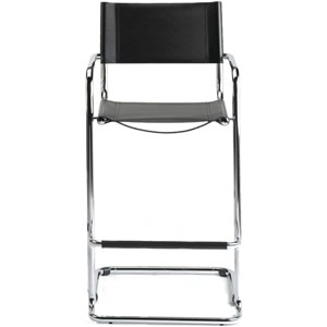 HND UK HND Trento Bar Chair, Black Leather