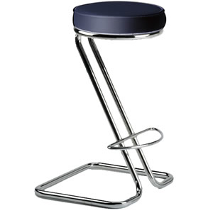 HND UK HND Zed Bar Stool, Black Leather