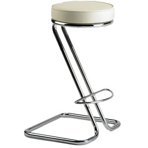 HND UK HND Zed Bar Stool, Cream Leather