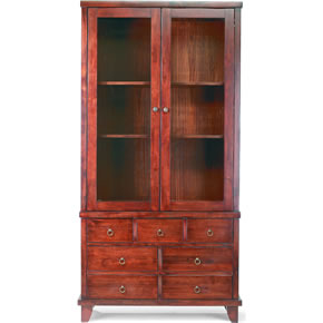 Java Tall Display Cabinet