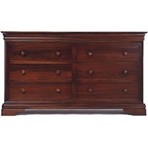 Louis Philippe Wide 4 + 4 Drawer Chest