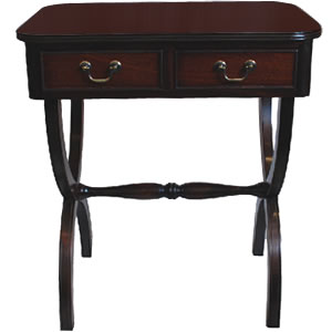  Mahogany Sissor Leg Side Table