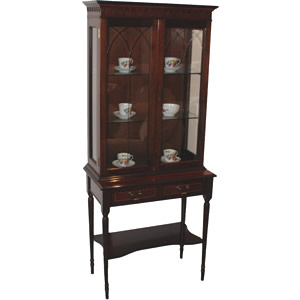 Mahogany China Display Cabinet