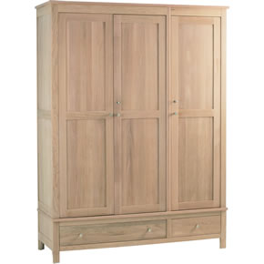 Corndell Nimbus Triple Wardrobe with Drawers