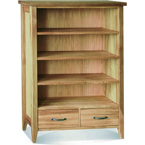 Windsor Bookcase, 3 Shelves, 2 Drawers