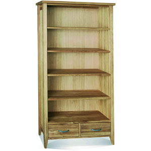 Windsor Bookcase, 4 Shelves, 2 Drawers