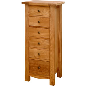 Toulouse 40mm Tall Chest of 6 Drawers