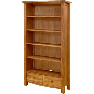Toulouse 40mm Bookcase, 4 Shelves, 2 Drawers