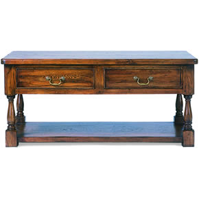 Willis & Gambier Vintage Oak 2 Drawer Coffee Table
