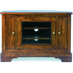 Vintage Oak Corner Television Cabinet