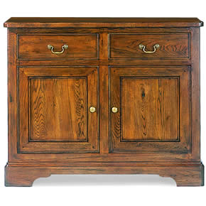 Vintage Oak Narrow Sideboard