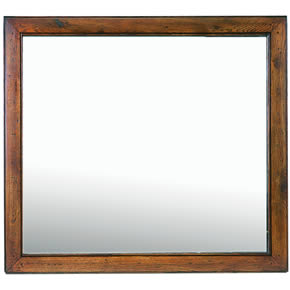 Vintage Oak Wall Mirror