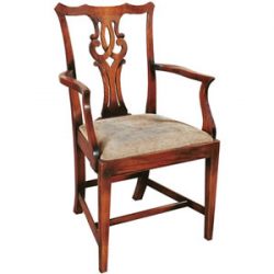Batheaston Chippendale Carved and Fretted Armchair