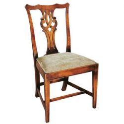 Batheaston Chippendale Carved and Fretted Sidechair