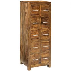 Quebec Dark 10 Drawer CD Chest