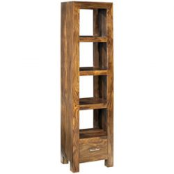 Quebec Dark Slim Jim Bookcase