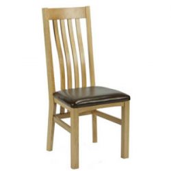 Harrington Dining Chair, Leather Seat
