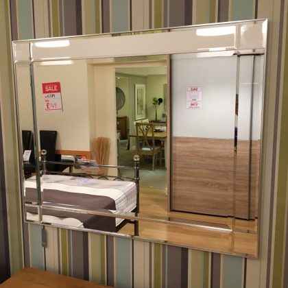 Britannia Silver Mirror, 122cm X 97cm