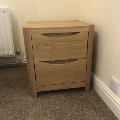 Stockholm 2 Drawer Bedside