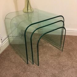 Greenapple Arc Glass Nest of Tables