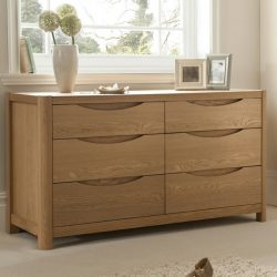Stockholm Wide 6 Drawer Chest