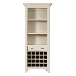 Padstow Tall Bookcase With Wine Rack