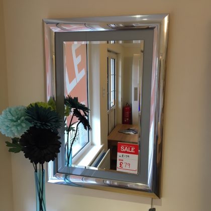Britannia Chrome & Grey Mirror