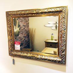  Deknudt Carved Mirror, Gold