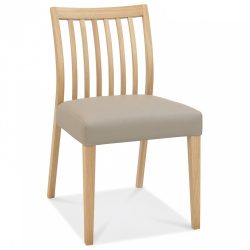 Bentley Designs 8101-09SLB-GR Bergen Low Slat Back Chair