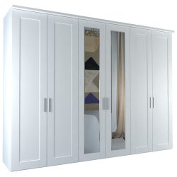 Charlton 6 Door Wardrobe With Mirrors