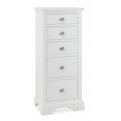 Bentley Designs 8006-75 Hampstead 5 Drawer Tall Chest