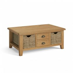 Banbury Large Coffee Table With Baskets