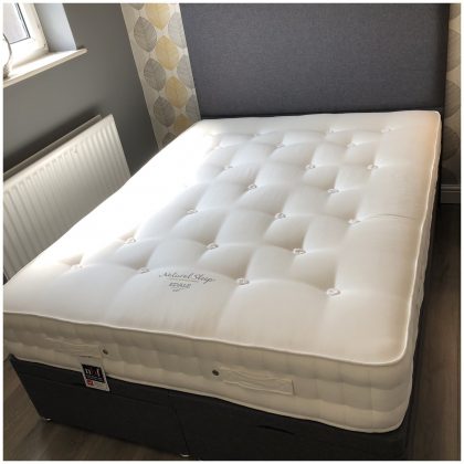 Natural Sleep Edale 1000 Natural Pocket Mattress, Kingsize, Soft Tension