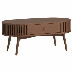 York Oval Coffee Table With Drawer