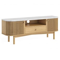 Essential Living Marlo Marble Top Small TV Media Unit