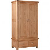 Cromford Double Wardrobe With Drawers