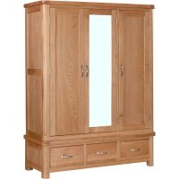 Essential Living Cromford Triple Wardrobe With Drawers