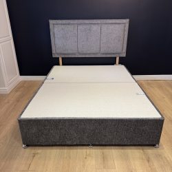  Natural Sleep Divan Base With Hereford Strut Headboard, King