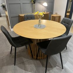 York 1.2m Round Dining Table