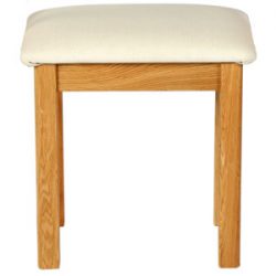 Paris Oak Upholstered Stool